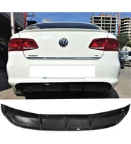 Vw Passat B7 Difüzör Difizör Plastik Parlak Siyah 2011 2012 2013 2014 Arka-bodykit-ek-karlık