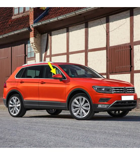 VW Tiguan 2016-2020 Sağ Dış Ayna Üst Kapağı Kapak 5NA857538A