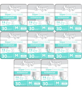 Sleepy Hasta Bezi Yetişkin Emici Külot M - Orta - Medium 240 Adet (8PK*30)