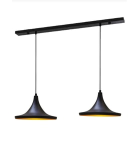 mylights  vintage rustik  ikili sarkıt avize 120 cm taban  masa üsüt bar üsüt  sarkıt avize (Siyah)