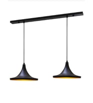 mylights  vintage rustik  ikili sarkıt avize 120 cm taban  masa üsüt bar üsüt  sarkıt avize (Siyah)