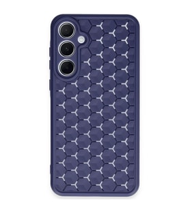 Samsung Galaxy A55 5g Kılıf Petek Silikon Kapak - Lacivert