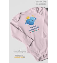 You are the best dad Uzun Kollu Çıtçıtlı Bebek Body
