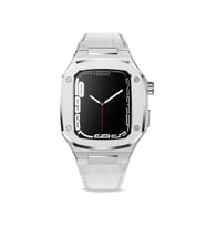 Apple Watch 44mm KRD-67 Kordon (Beyaz - Gümüş)