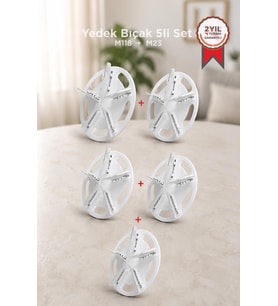Torima Tiftik Temizleme Makinesi Yedek Bıçak 5li Set M118 M23 Uyumlu