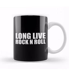 Long Live Rock N' Roll Kupa Bardak Porselen