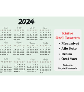 Kişiye Özel Takvim - Fotoğraflı 2024 Takvimi