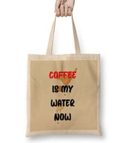 Funny Coffee DrinKs Art Lover Gift Quote - Vintage Retro Rainbow Style Bez Çanta Uzun Saplı
