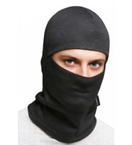Kış Sporları Polar Balaklava 1014 Thermoform Hzt Termal Kar Maskesi Koruyucu Yüz (Siyah)