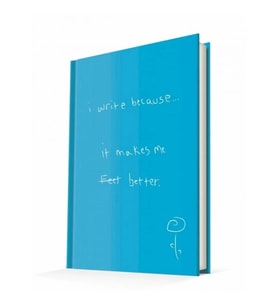 DEFTER I WRITE BECAUSE / IT MAKES ME BETTER SERT KAPAK 14x20 ÇİZGİLİ DEFTER 96YP
