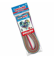 Kumtoys Quilling 5mm Kağıt Kıvırma Sanatı 5mm Kağıt Telkari 15 Farklı Renk Kağıt Bükücü (Karışık)