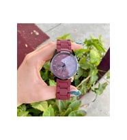 Bordo Armani Model Unisex Kol Saati