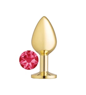 Erox Gold Medium Pembe Kristal Taşlı Metal  Plug-af4175-2