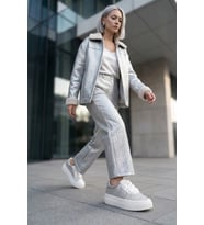 Elit HML2019 Kadın Casual Ayakkabı Gümüş