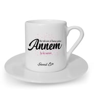 İsme Özel Kahve Fincanı Seti - Annem