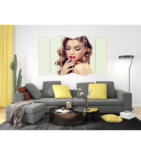 KADIN SAÇ MODELİ KUAFÖR MDF TABLO-1035 MODEL-B