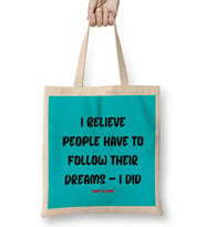 Larry Ellison Quotes - Entrepreneurs Motivation İnspiration Success Work Gifts Bez Çanta Uzun Saplı