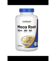 Nutricost, Maca Root , 750 mg , 180 Capsul. TR TEK YETKİLİ SATICISINDAN. 3833 (Renksiz)