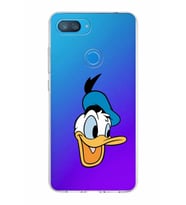Xiaomi Mi 8 Lite Uyumlu Kapak Donald Duck Tasarımlı Şeffaf Silikon Kılıf