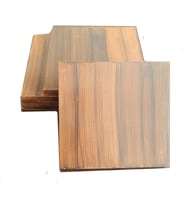 El Yapımı Eskitme Ahşap 6'lı Bardak Altlığı Seti (8x8 cm)