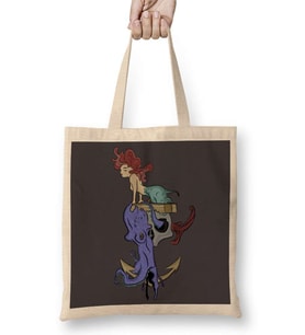 Mermaid Bez Çanta Uzun Saplı