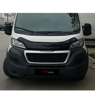 Peugeot Boxer 2014 - 2020 Ön Kaput Koruyucu Rüzgarlığı Piano Black 3.2 mm Kalın Plastik
