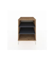 Kronos Komodin 2 Raflı 60x59x80 Çam-Antrasit