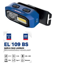 EXEN EL 109 BS - 3.7V 1.4Ah 480 Lümen Şarjlı Baş Lambası