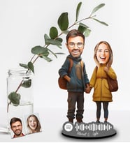 Kişiye Özel Spotify Sevgili Tasarımlı Ahşap Biblo Model-43