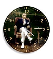 Atatürk Cam Saat - 40 cm