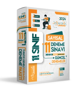 2024 11.Sınıf SAYISAL Bölüm Türkiye Geneli Değerlendirmeli Dijital Çözümlü 11li (Beyaz)