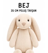 35 cm Uyku Arkadaşı Tavşan – Toscana Kumaş - Bej