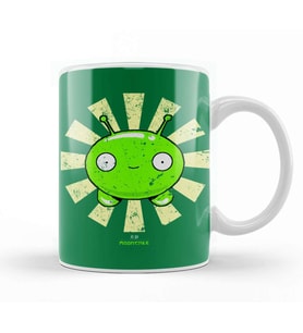 Mooncake Retro Japanese Final Space Kupa Bardak Porselen
