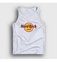 Presmono Unisex Beyaz Logo Hard Rock Cafe Atlet 371792tt (Beyaz)