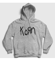 Presmono Unisex Gri Logo Korn Kapüşonlu Sweatshirt 92530tt (Gri)