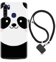 Reeder P13 Blue Max Kılıf Desenli İpli Askılı Sevimli Panda 1794