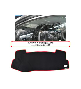 Toyota Corolla (2012+) Torpido Koruması / Halısı / Örtüsü / Kılıfı