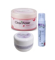 Clean Rose Gül Özlü Vazelin Ve Dudak Balm + Yüz Temizleme Köpüğü Vücut Ve Yüz Bakım Seti