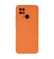Xiaomi Redmi 10c Kılıf Nano İçi Kadife Silikon - Turuncu