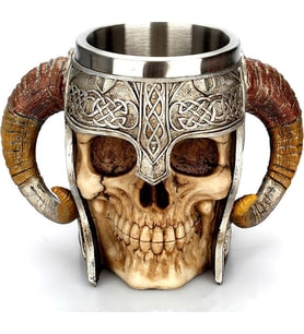 Bun Design Viking Kuru Kafa Bardak