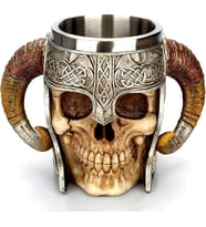 Bun Design Viking Kuru Kafa Bardak