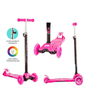 Maxi Twist Işıklı Scooter Pembe
