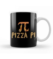 Cute & Funny Pizza Pi Pizza Pie Math Joke Pun Kupa Bardak Porselen