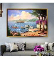 Altın Çerçeveli dekoratif tablo a35 (Gold)