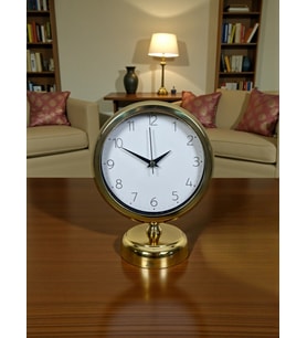 River World Masa Saati Metal 25 cm x 20 cm Time Golden