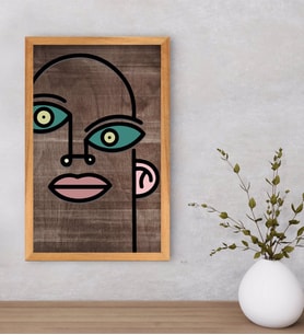 BK Home Picasso Style Dekoratif Retro Ahşap Tablo-1