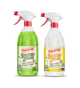 Asperox Retro Serisi 1 Litre Beyaz Sirke ve Doğal Yağlar ve Beyaz Sirkeli imon Tuzu