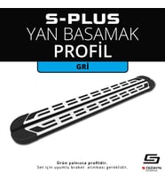 S-Plus Gri Yan Basamak Profil 173 Cm