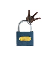 Kısa Tip Gri Asma Kilit 63 MM 3 Anahtarlı