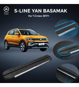 VW T-Cross S-Line Premium Krom Yan Basamak 2017 Sonrası